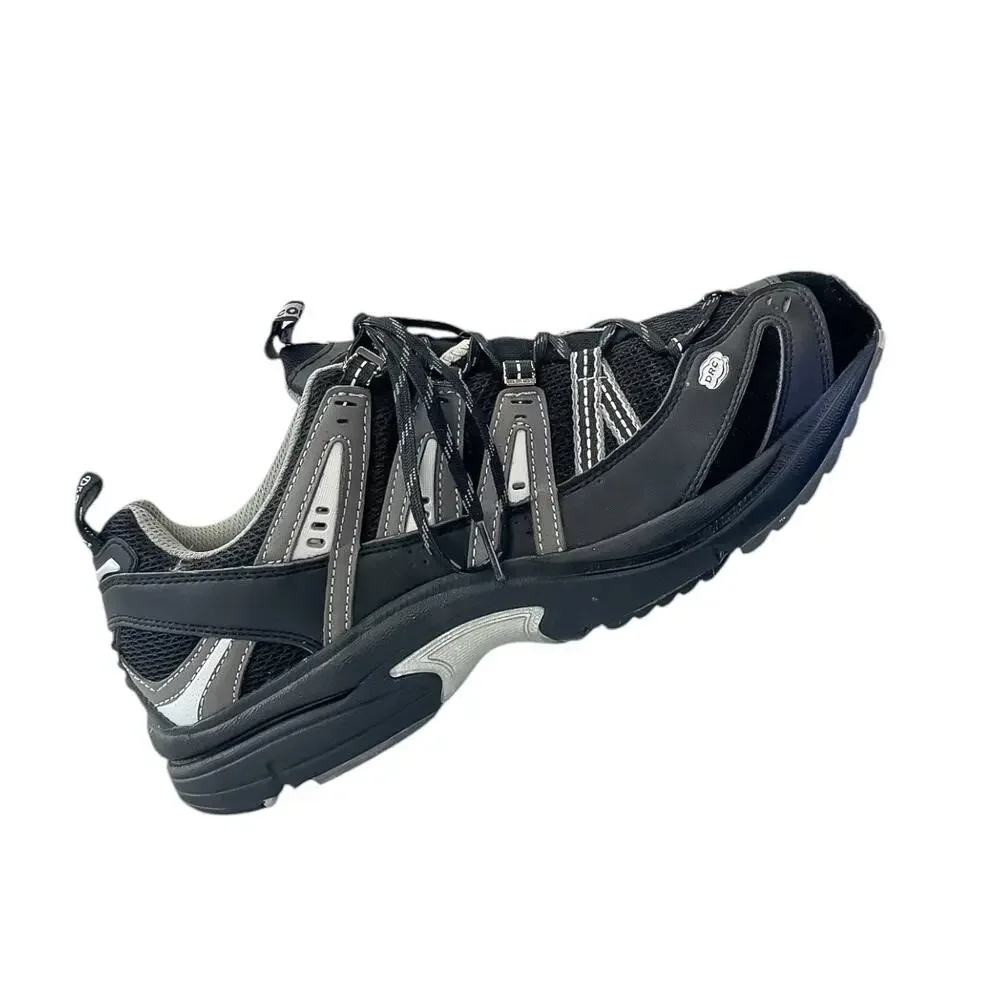 Dr. Comfort Performance Black/Gray Therapeutic Walking Shoes Women's Size 10W